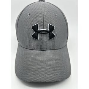 Under Armour Youth S/M Cap Gray Breathable Hat Stretch Fit
